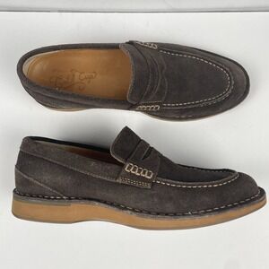 Sperry Gold Cup Penny Loafers Brown Suede Preppy - Mens Size 8.5
